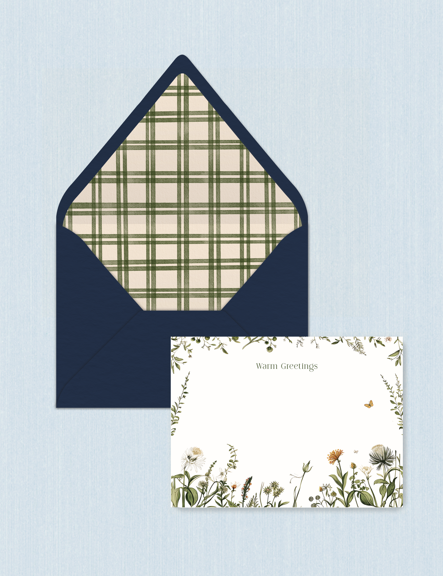 Cobalt Grid - Warm Greetings Cards (Set da n.5)