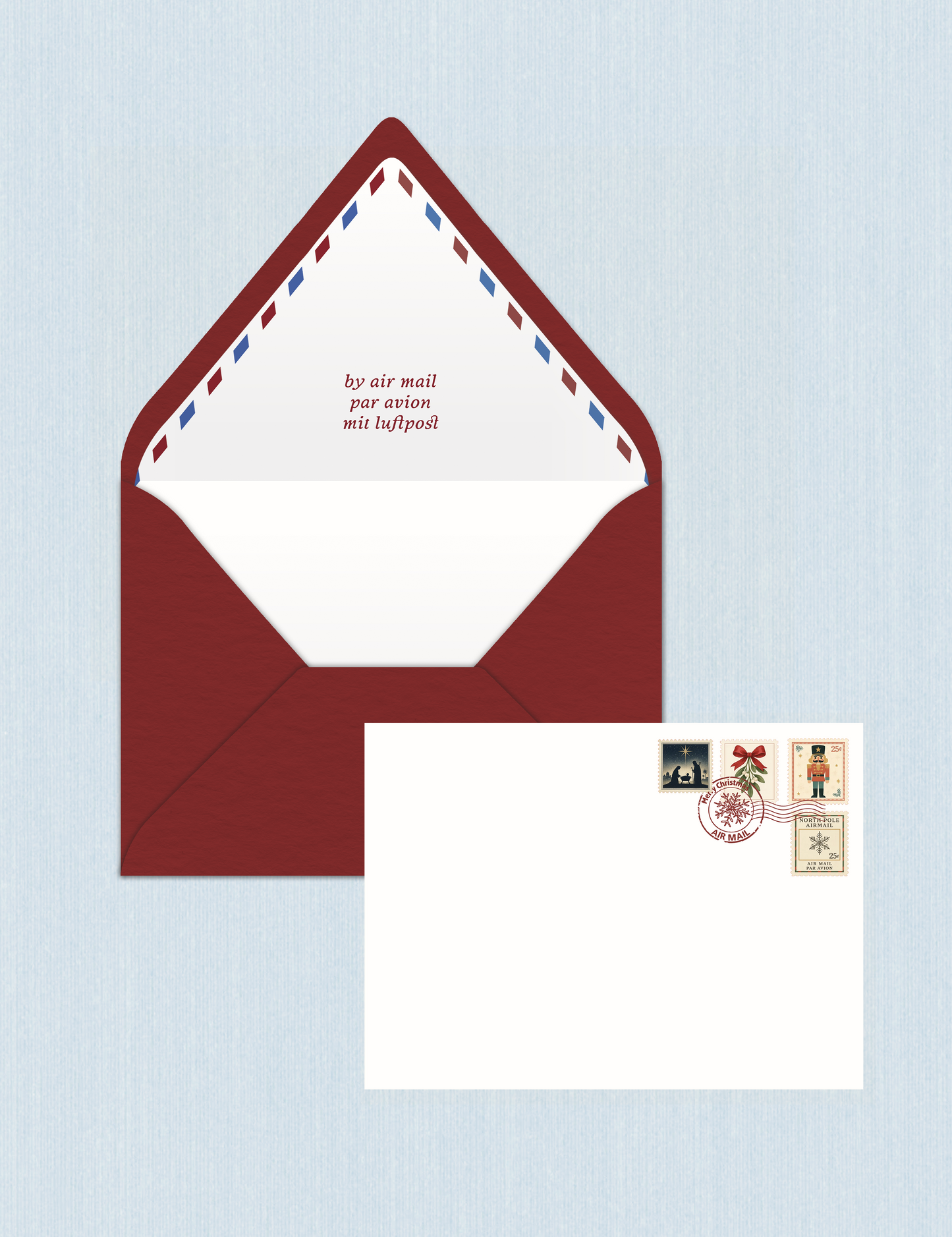 Red Air Mail - Dear Santa Cards (Set da n.5)
