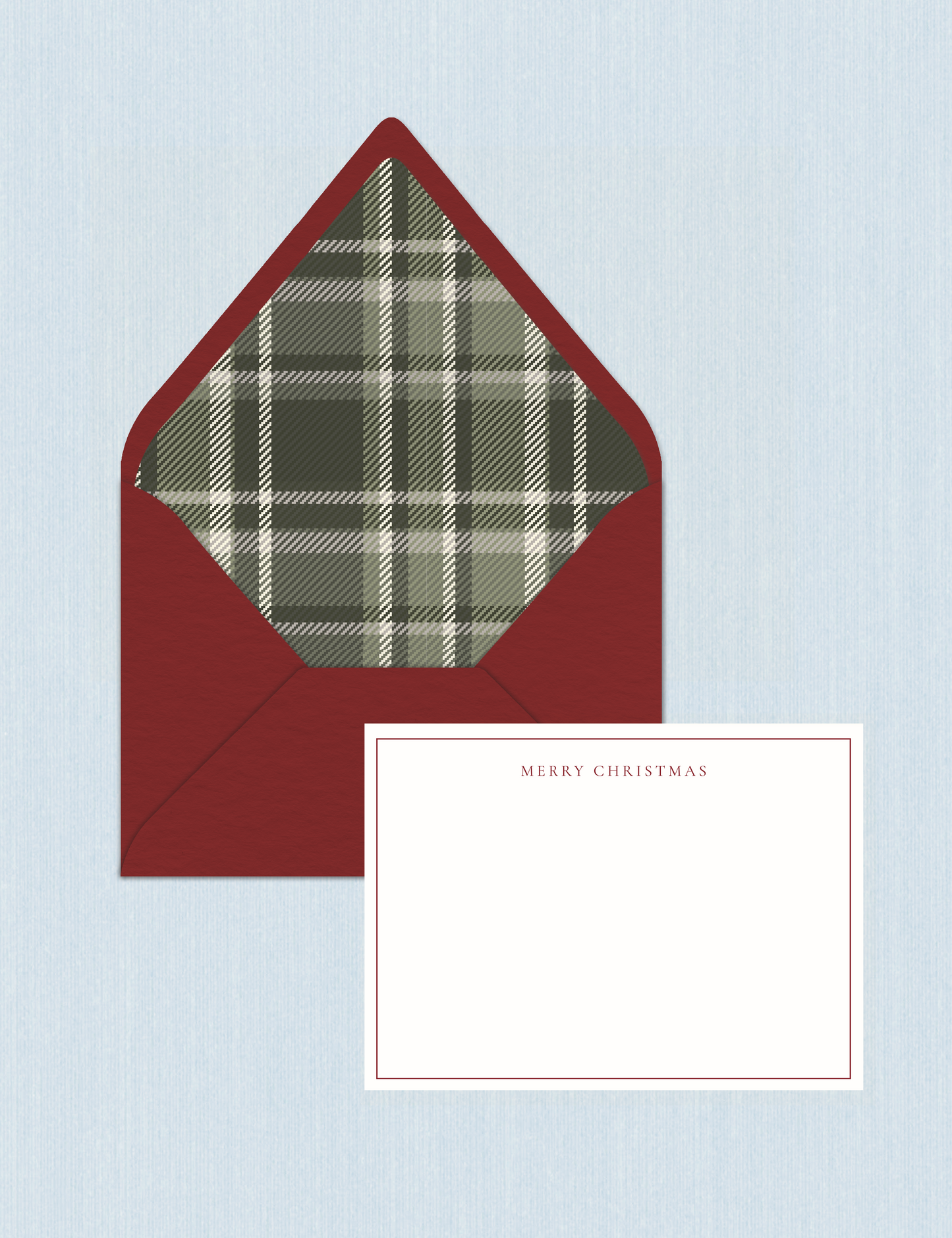 Red Tartan - Merry Christmas Cards (Set da n.5)