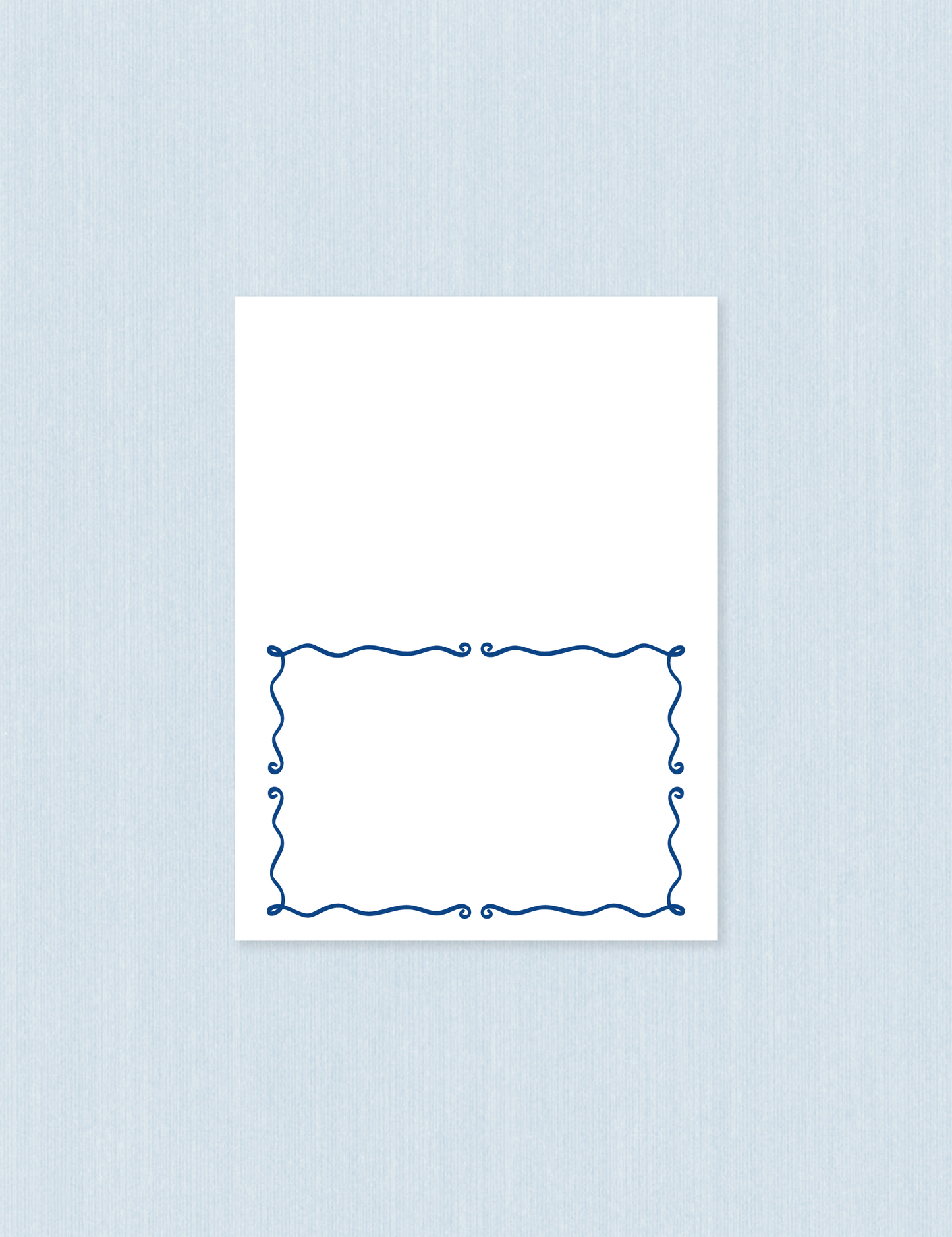 Segnaposto Singolo - Blue frame