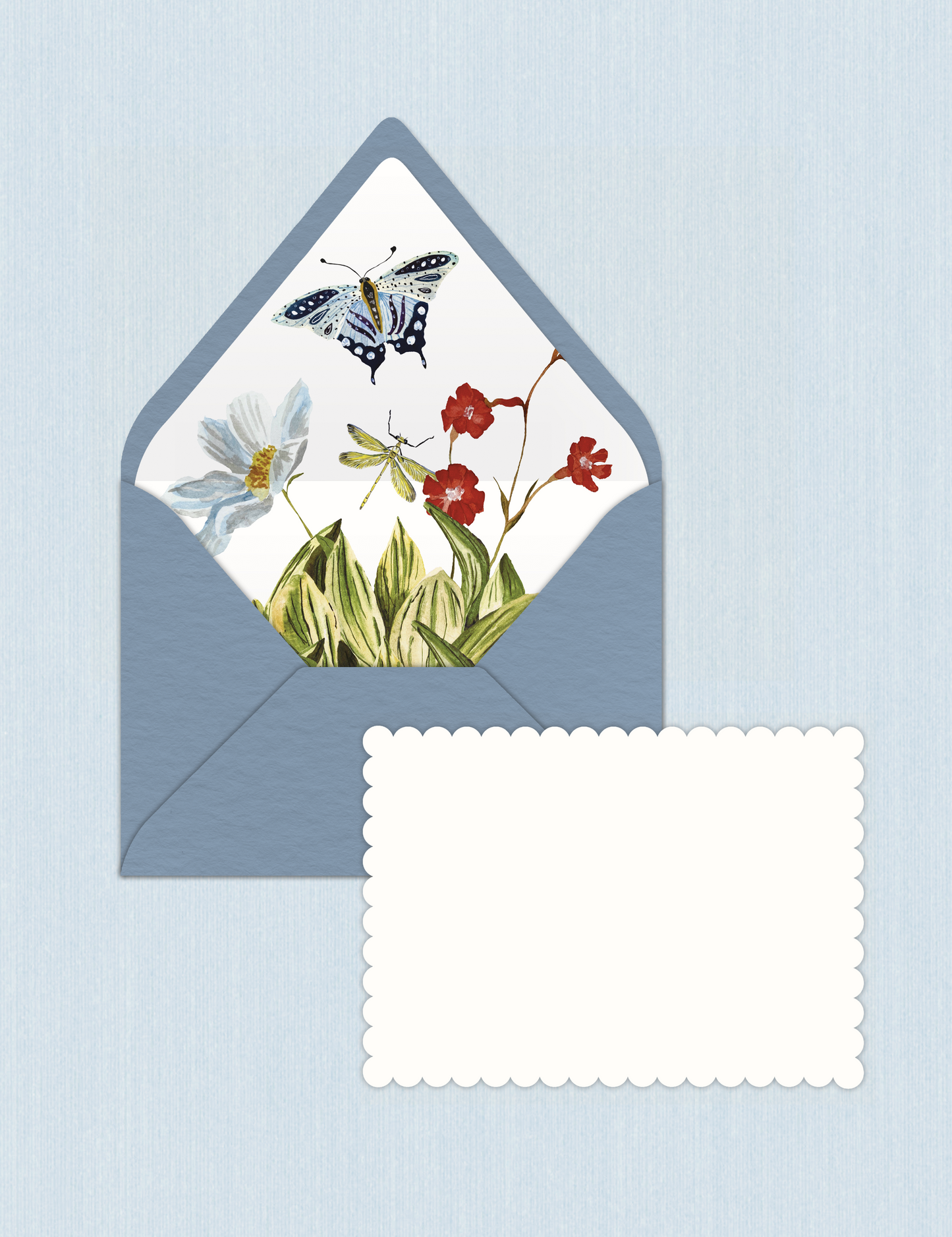 Storm Butterflies - Scalloped Cards (Set da n.5)