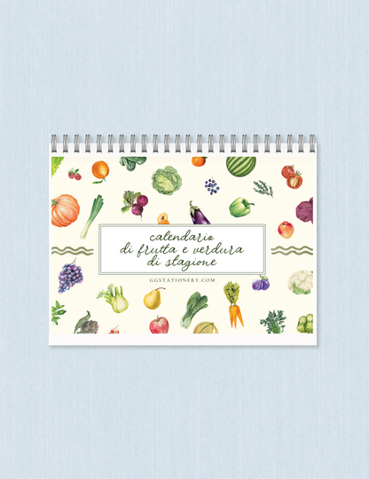Calendario frutta e verdura di stagione (A6)