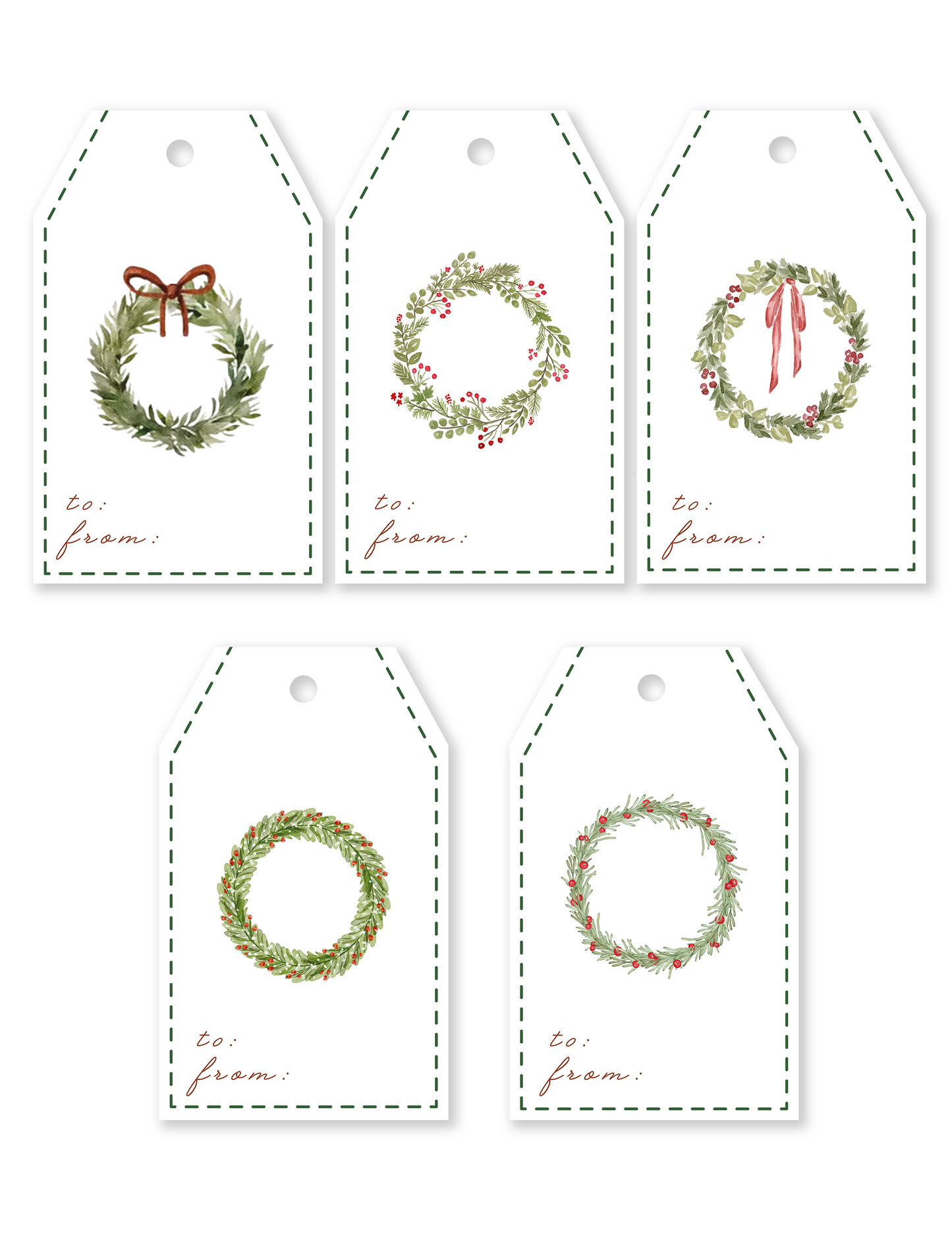 Gift Tags Wreath (n.5)