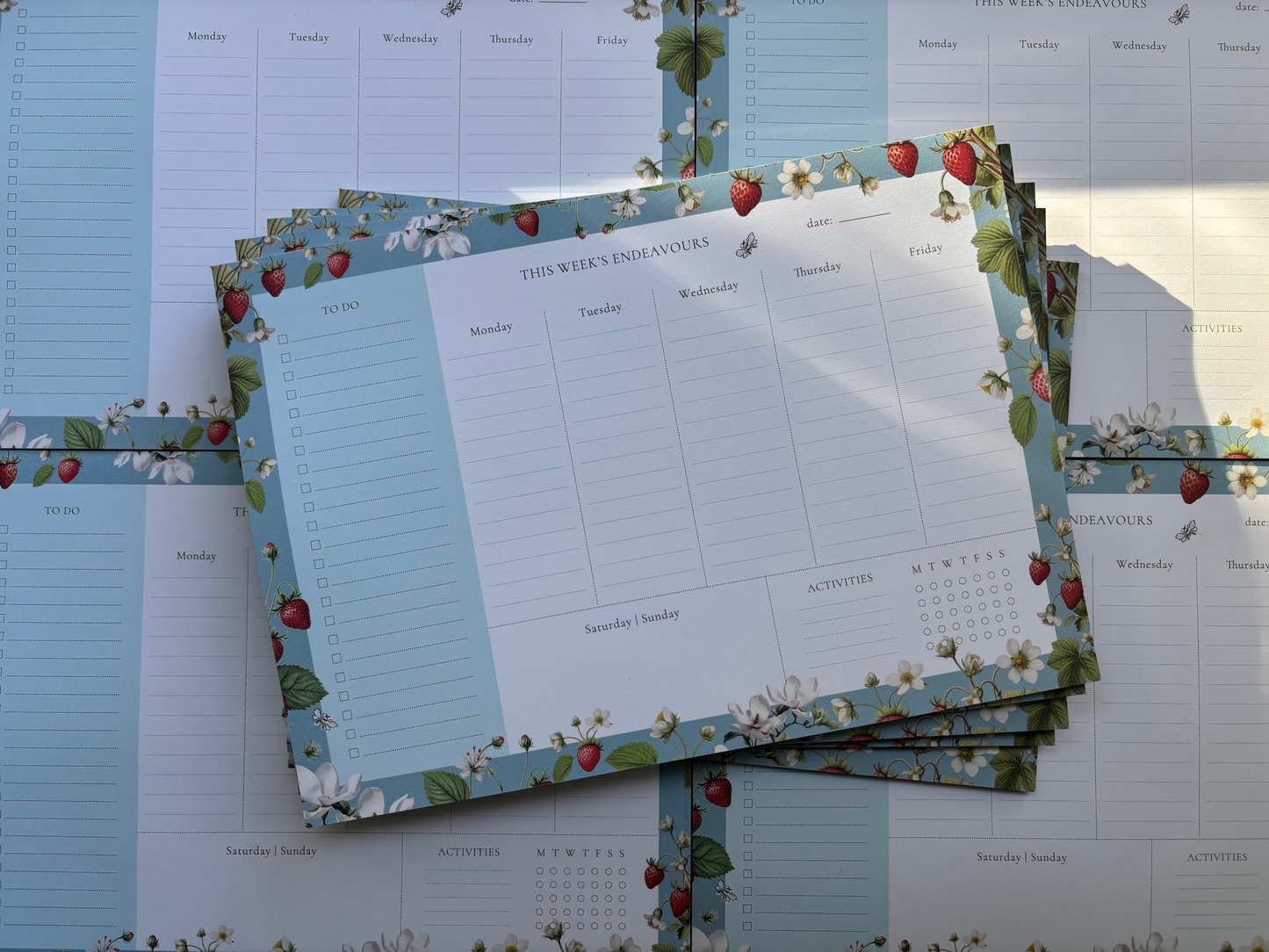 Weekly Planner Strawberries (A4)