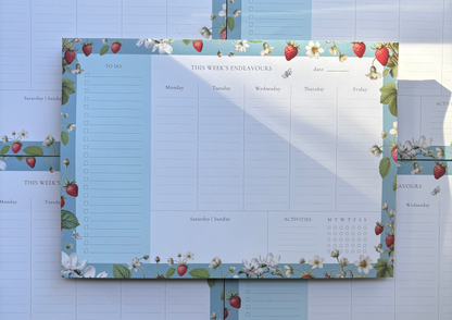 Weekly Planner Strawberries (A4)