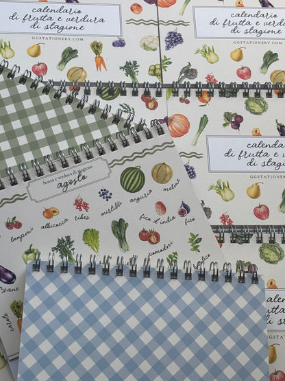 Calendario frutta e verdura di stagione (A6)