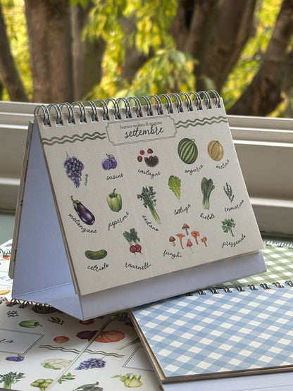 Calendario frutta e verdura di stagione (A6)