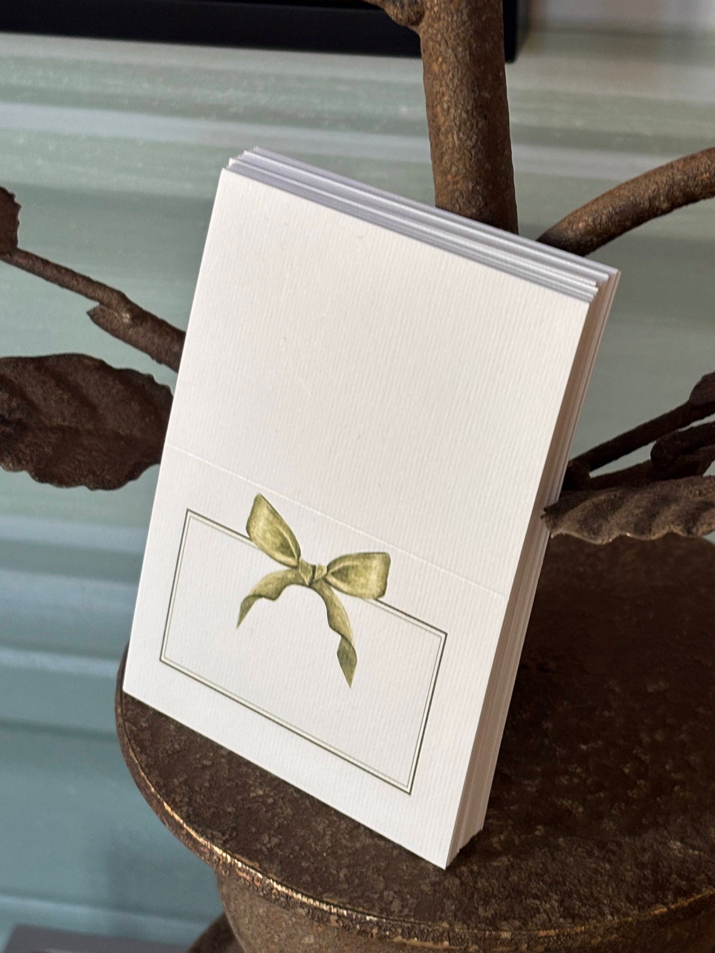 Set da tavola - Bows (2 menu + 8 segnaposto)