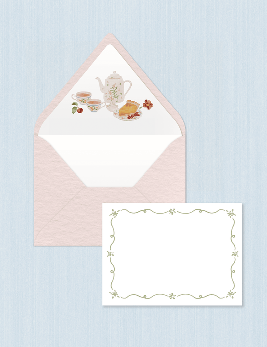 Pink Teatime - Border Cards (Set da n.5)