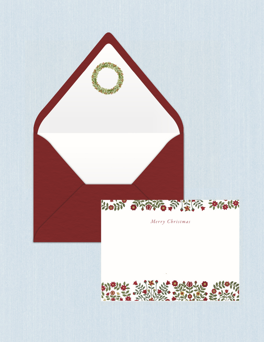 Red Wreath - Merry Christmas Cards (Set da n.5)