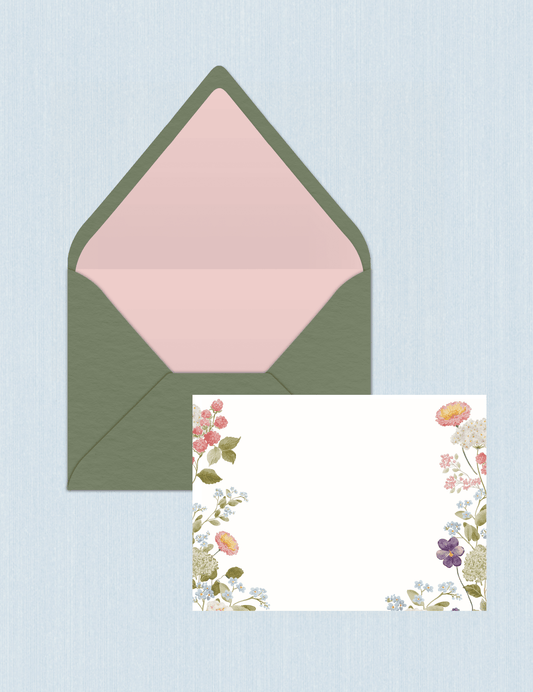 Sage Pink - Flower Cards (Set da n.5)