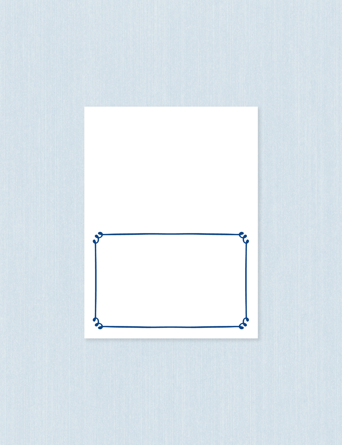 Segnaposto Singolo - Blue frame