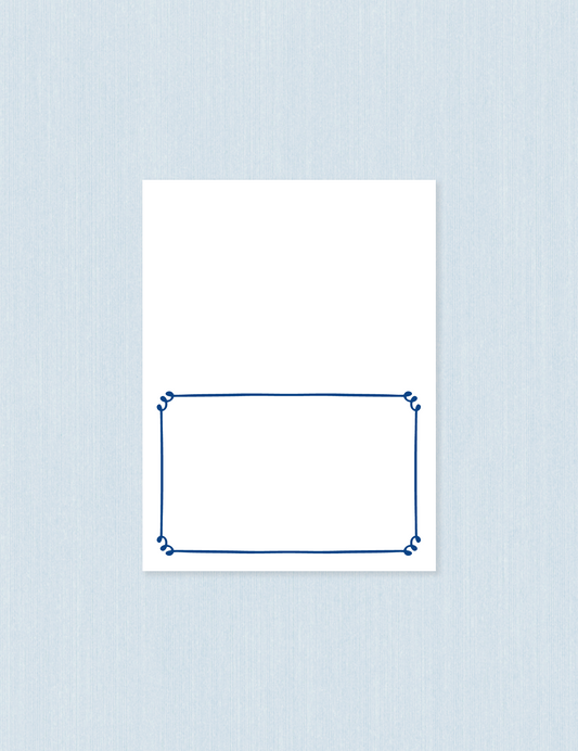 Segnaposto Singolo - Blue frame