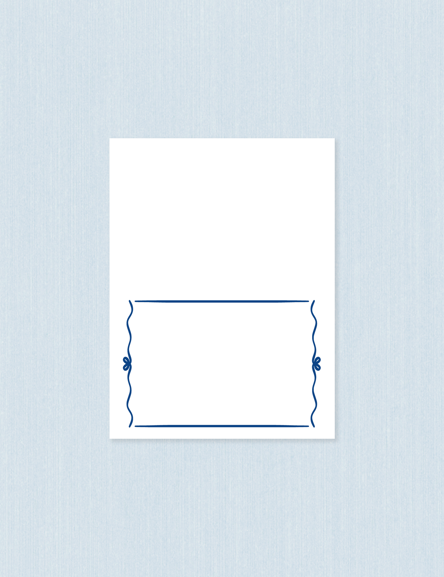 Segnaposto Singolo - Blue frame