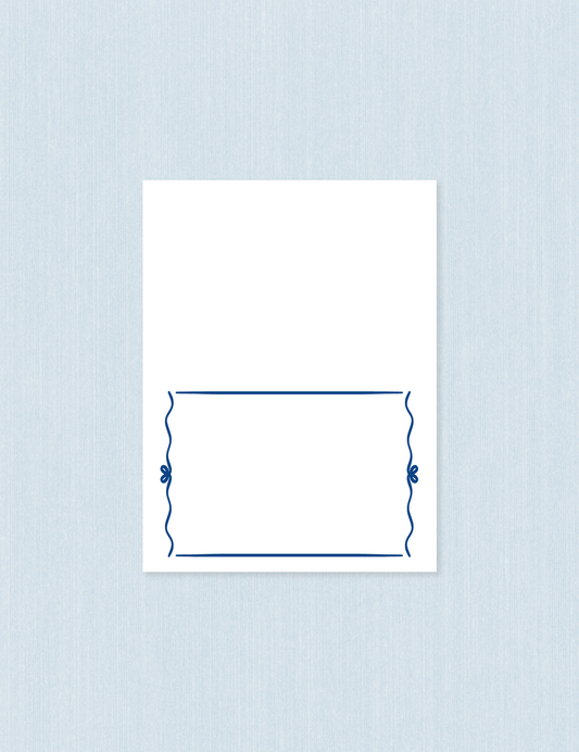 Segnaposto Singolo - Blue frame