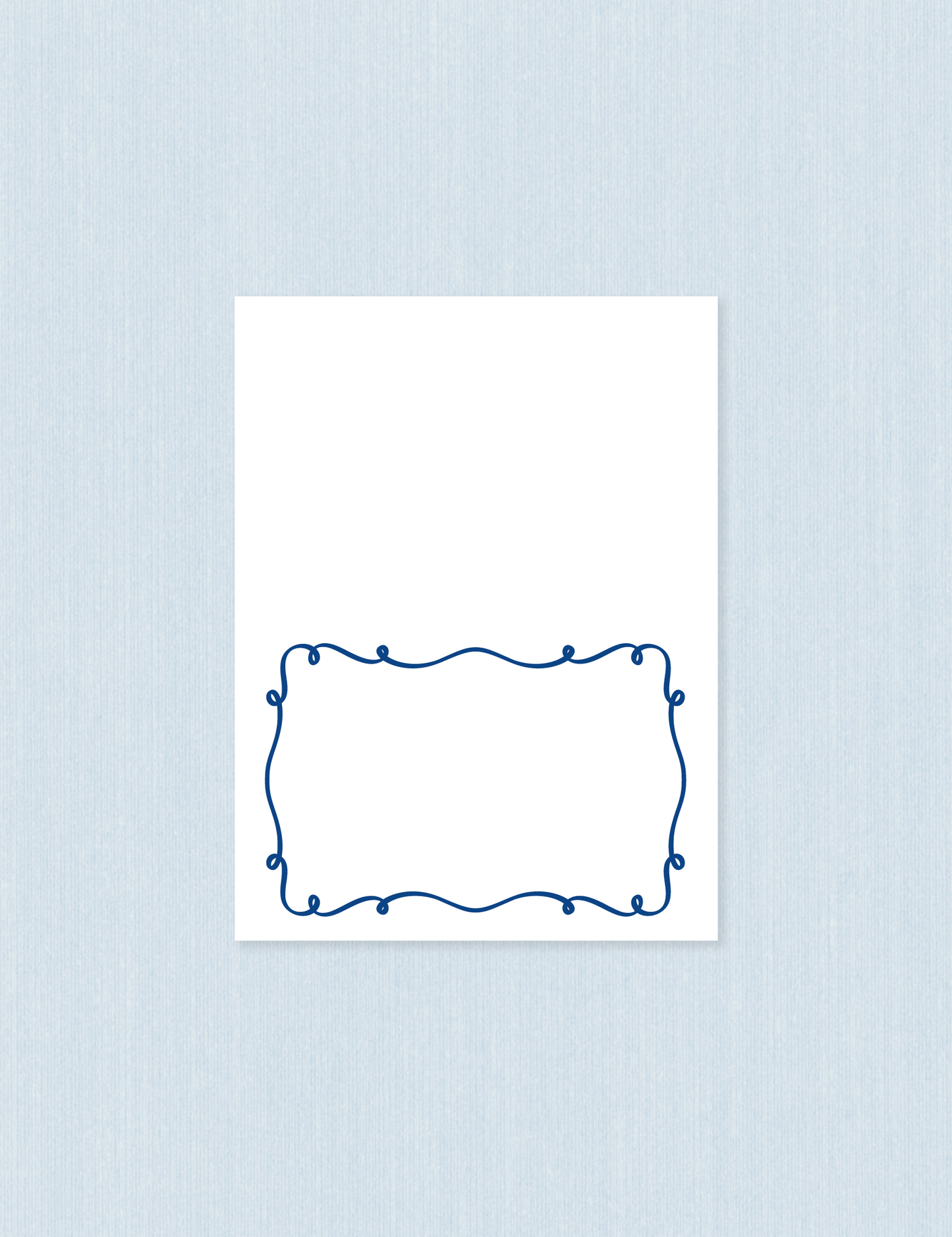 Segnaposto Singolo - Blue frame