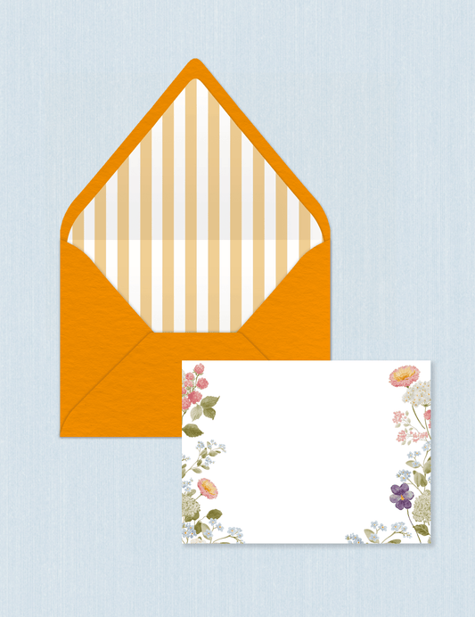 Sunset Stripes - Flower Cards (Set da n.5)