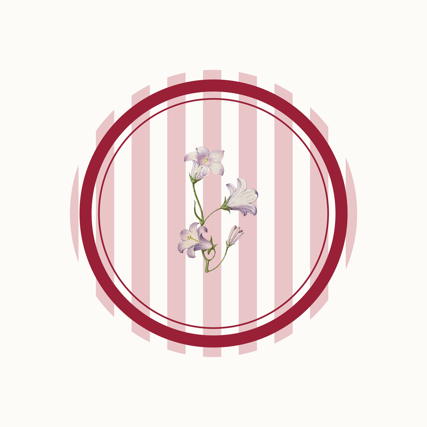 Tovaglietta PVC tonda - Pink Lily