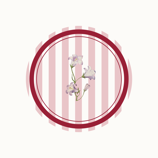 Tovaglietta PVC tonda - Pink Lily