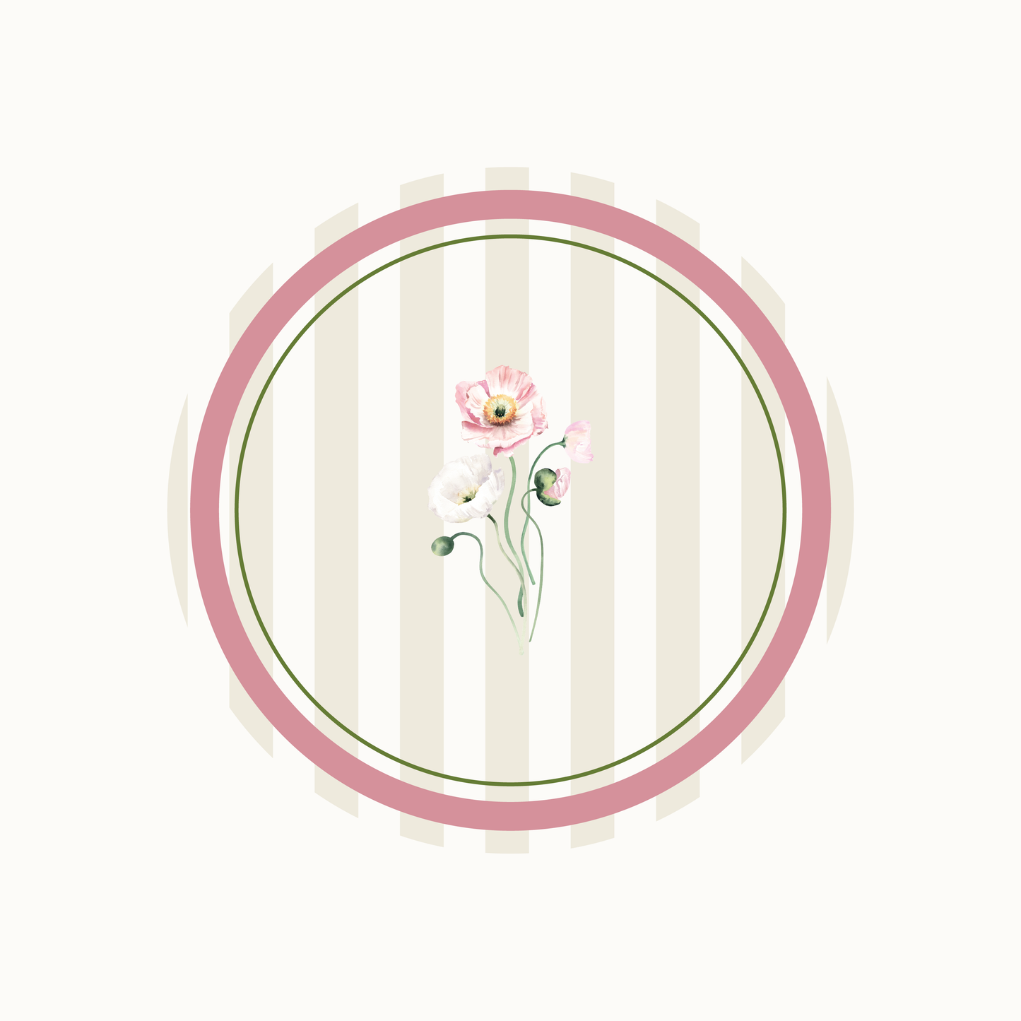 Tovaglietta PVC tonda - Flowers