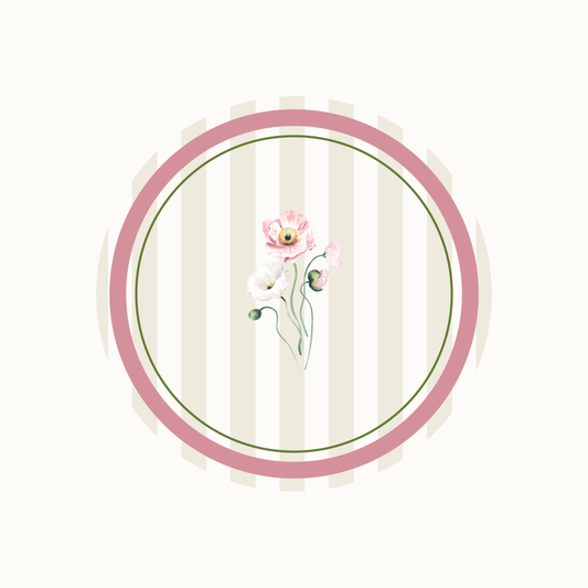 Tovaglietta PVC tonda - Flowers