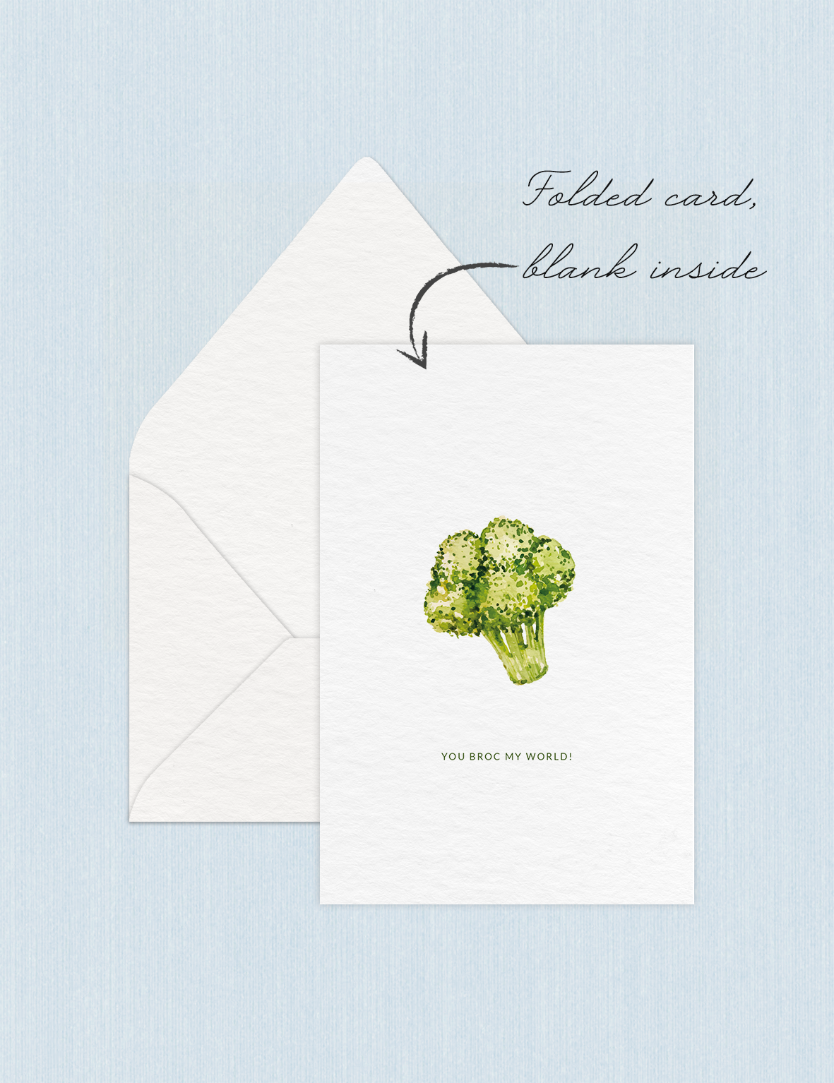 You broc my world - Foldable Greetings Card