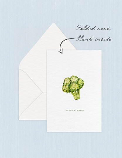 You broc my world - Foldable Greetings Card