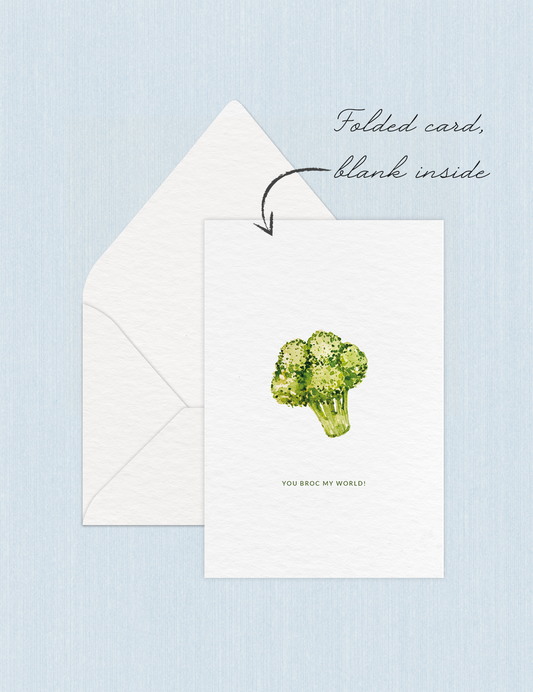 You broc my world - Foldable Greetings Card