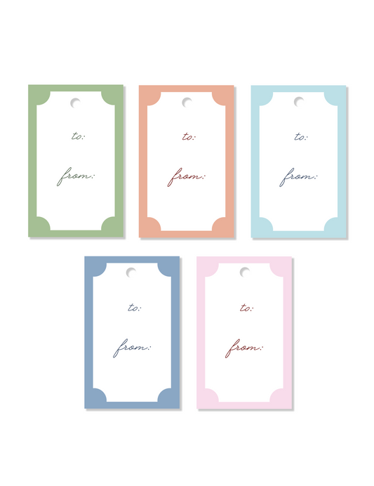 Gift Tags Pastel colors (n.5)